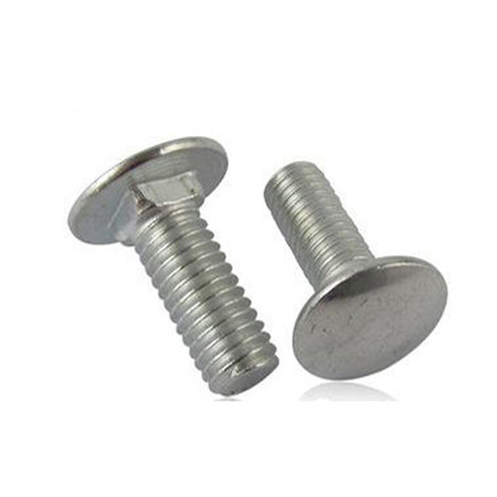 Ss 304 Silo Bolts Polished Stainless Steel Round Head Ribbed Neck Carriage Bolt