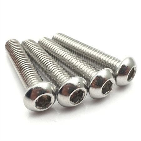 Custom Stainless Steel 304 Flat Head Socket Hex Drive Bolt for Furniture Connector Caps