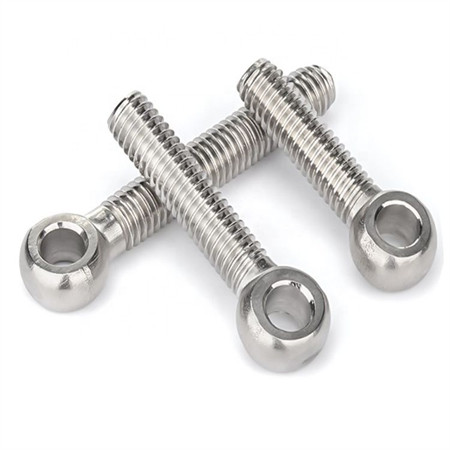 Standard Grade 4.8 6.8 8.8 High Precision Eyelet Ss M10 Stainless Steel Eye Bolt for Architecture