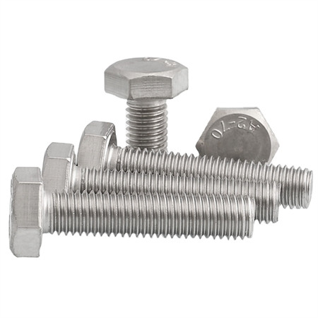 Stainless Steel 304/316 Hex Head Bolt Ss A2 304 Half Thread DIN 933 Hot Selling Hex Cap Bolt From China Factory Wholesale Hexagon Head Bolt
