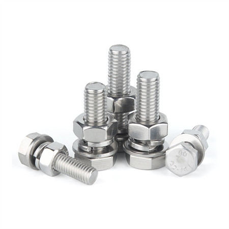 Black Unc Unf Metric Thread Stainless Steel Ss 304 316 Hex Nuts and Bolts in Aluminum