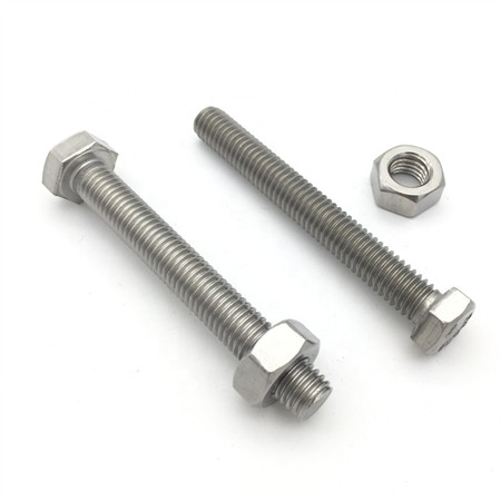 Ss 18-8 304 Fine and Coarse Thread 304 316 Stainless Steel Half Threaded Fully Threaded Hex Bolts Tap Bolts
