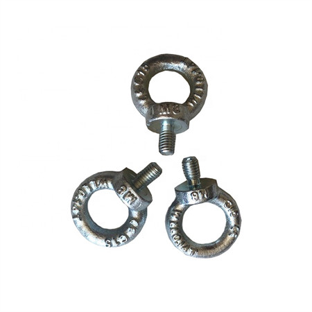 Heavy Duty Long Shank Ss 304 Stainless Steel Customized Eye Bolt with Shoulder Body