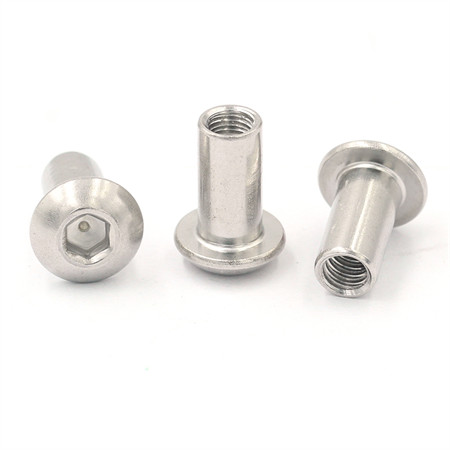 304 Stainless Steel Disc Head Inner Hexagon Screw Nut Washer Set Daquan Bolt Spring Washer Set M2-M4