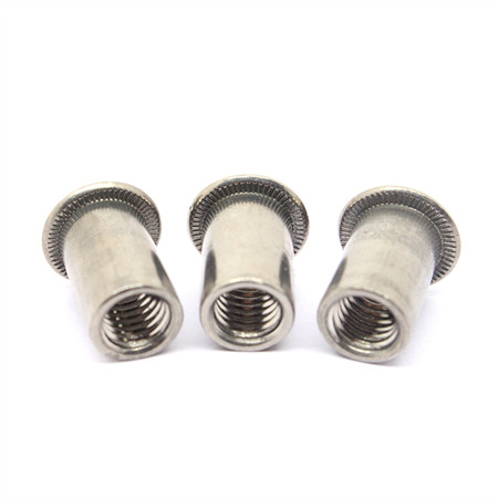 Fasteners Factory M3 M4 M5 Stainless Steel Threaded Insert Expansion Brass Rubber Rivet Nut