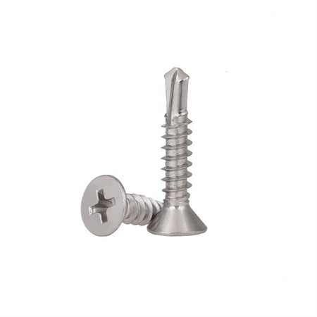 Ss Fastener Cross Flat Head Deck Stainless Steel Self-Tapping Screw