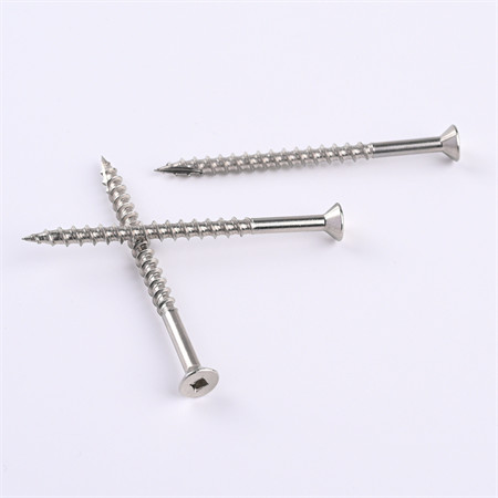 Made in China Stainless Steel Countersunk Square Drive Deck Screw/Wood Screw/Self Tapping Screw Grade A2-70 A4-70
