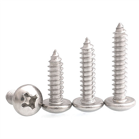 304 Stainless Steel Round Head Cross Recessed Self-Drilling Self-Tapping Screw Pan Head Self-Drilling Dovetail Screw 8#*1/2-Ss