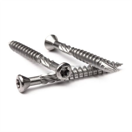 DIN7505 Countersunk Head Self Tapping Chipboard Screw Stainless Steel High Quality Made in China Flat Head Screw