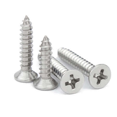 304/316/410 Stainless Steel Countersunk Flat Csk Head Ss Self Tapping Screws Tornillos