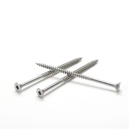 Ss 304/316 Flat Head Square Drive Self Tapping Wood Screw Deck Screw
