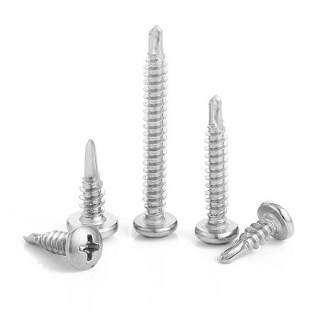 Ss Roofing Screws St 4.2 to St 6.3 Factory Price SUS410 Phillips Pan Head Self Drilling Screw Self Tapping Screws