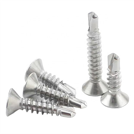 Wholesale Deck Pta Wood Screw Self Tapping Screw Chipboard Metal Stainless Steel Deck Roofing Drywall Cross Recessed Csk Head Screw with Washers