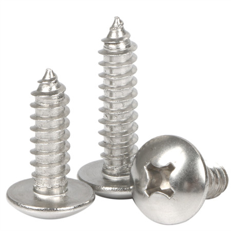 Zinc Plated Silver Metal Sheet Pan Head Self Tapping Screw
